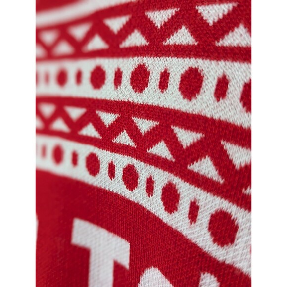 Bioworld Ugly Christmas Sweater UP TO SNOW GOOD Mens 3XLT Red White Fair Isle - Picture 4 of 7